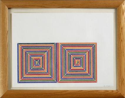 Appraisal: FRANK STELLA b JASPER'S DILEMMA Lithograph in color ed signed