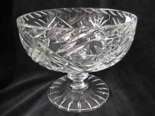 Appraisal: Eggington Cut Glass Compote retailed through Tiffany signed '' diameter