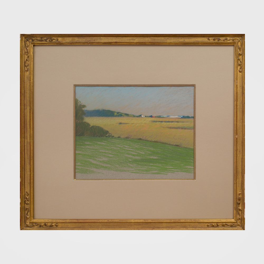 Appraisal: David Bareford b Landscape Pastel on grey paper unsigned x