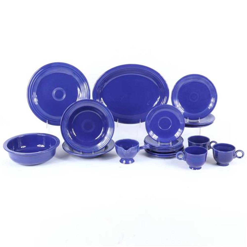 Appraisal: FIESTA WARE PC COBALT BLUE GROUP SERVING BOWL SOUPS OVAL