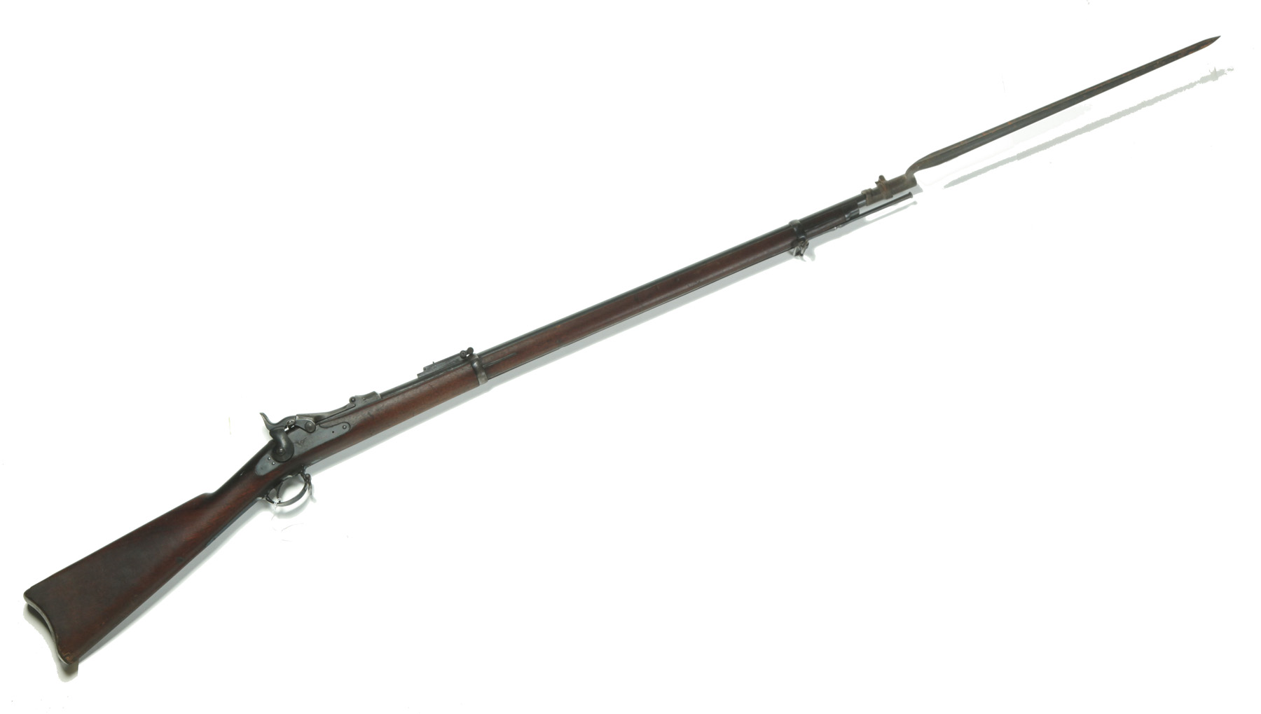 Appraisal: U S SPRINGFIELD MODEL TRAPDOOR CALIBER RIFLE WITH BAYONET American