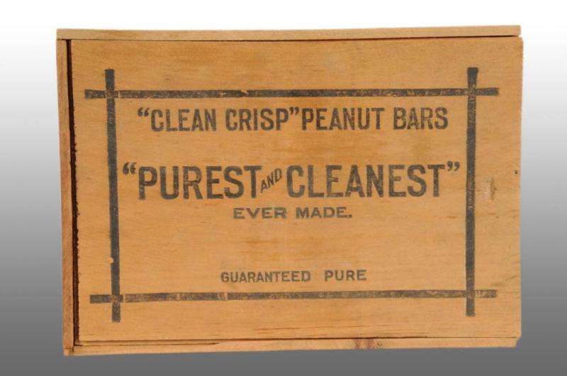 Appraisal: Wooden Planters Peanut Clean-N-Crisp Bar Box Description to s Wooden