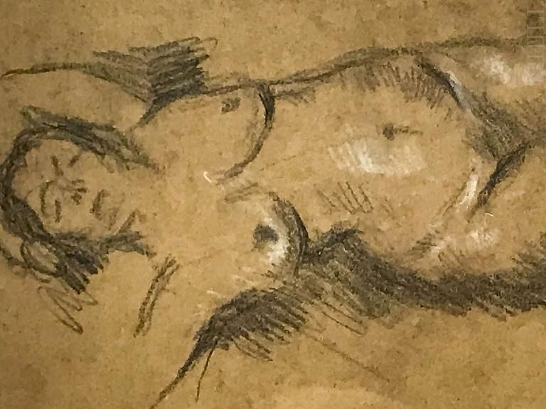 Appraisal: Edmund Pick Morino - Reclining Nude Study Edmund Pick-Morino attributed