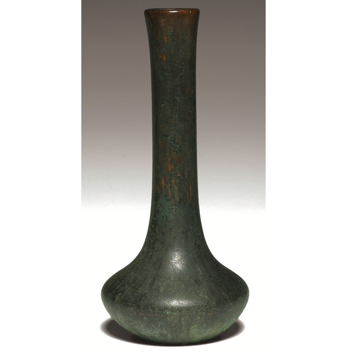 Appraisal: Good Clewell vase copper-clad pottery original patina marked - -