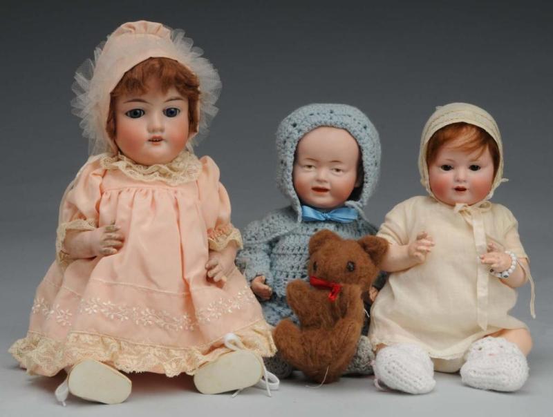 Appraisal: Lot of Bisque Head Babies Description Germany Ca A M