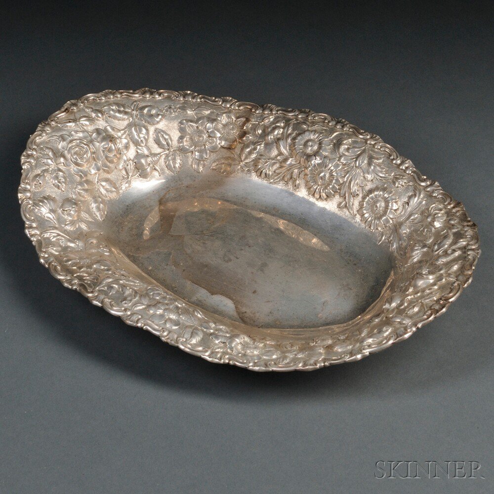 Appraisal: Jenkins Jenkins Sterling Silver Bread Dish Baltimore Maryland early th