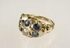 Appraisal: LADY'S RING - One K yellow gold Art Nouveau period