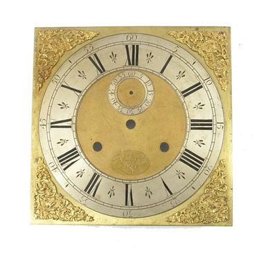 Appraisal: A inch brass longcase clock dial signed on a cartouche