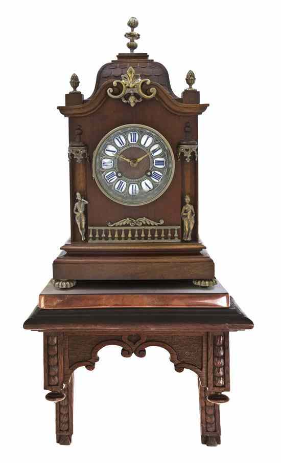 Appraisal: A Victorian Gilt Metal Mounted Bracket Clock in the form