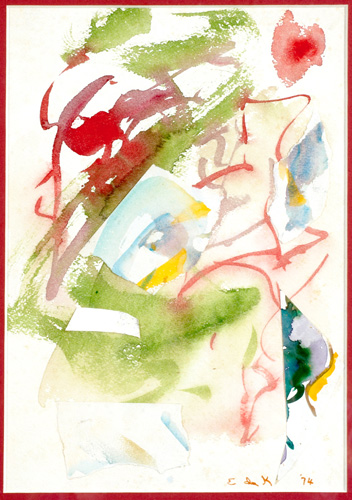 Appraisal: Elaine de Kooning American - Villa Eden Aculpulco watercolor on