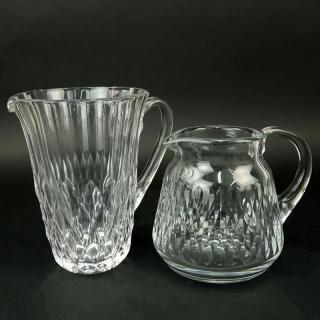 Appraisal: Two French Crystal Pitchers Includes Baccarat Armagnac and Val St