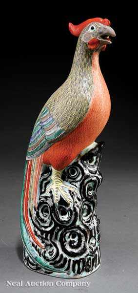 Appraisal: A Chinese Export Famille Rose Porcelain Phoenix Bird probably th