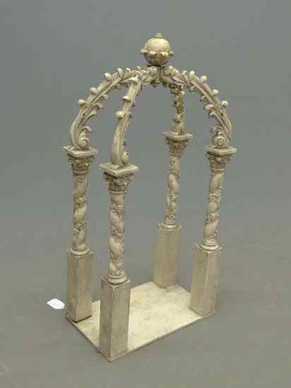 Appraisal: th c architectural Ecclesiastical model after the Bernini canopy ''The