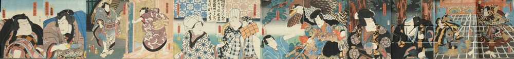 Appraisal: Woodblock Prints Japan th and th century three war prints