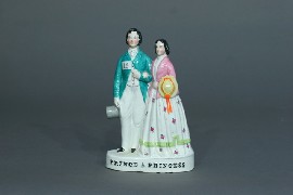 Appraisal: Staffordshire prince and princess cm