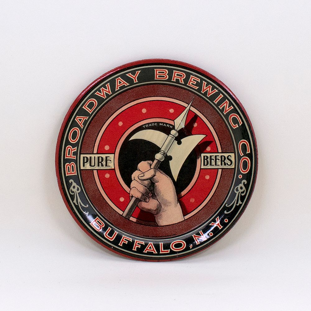 Appraisal: Broadway Brewing Buffalo Tip Tray Reference n a Brewery Broadway