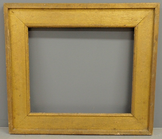 Appraisal: - Large square gilt frame th c x inside dimensions