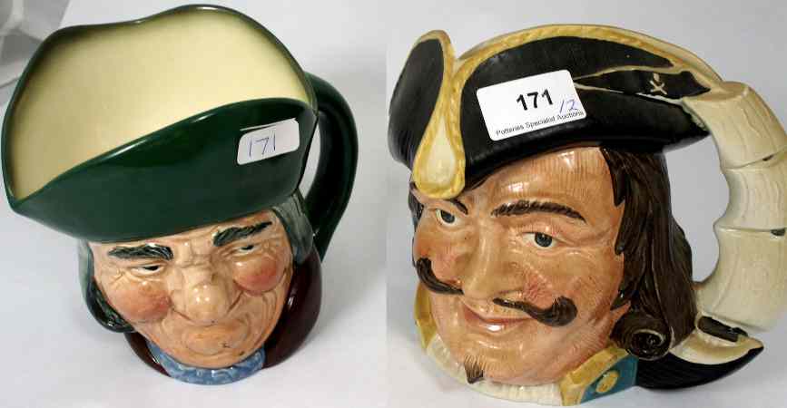 Appraisal: Royal Doulton Character Jugs Captain Henry Morgan D and Toby