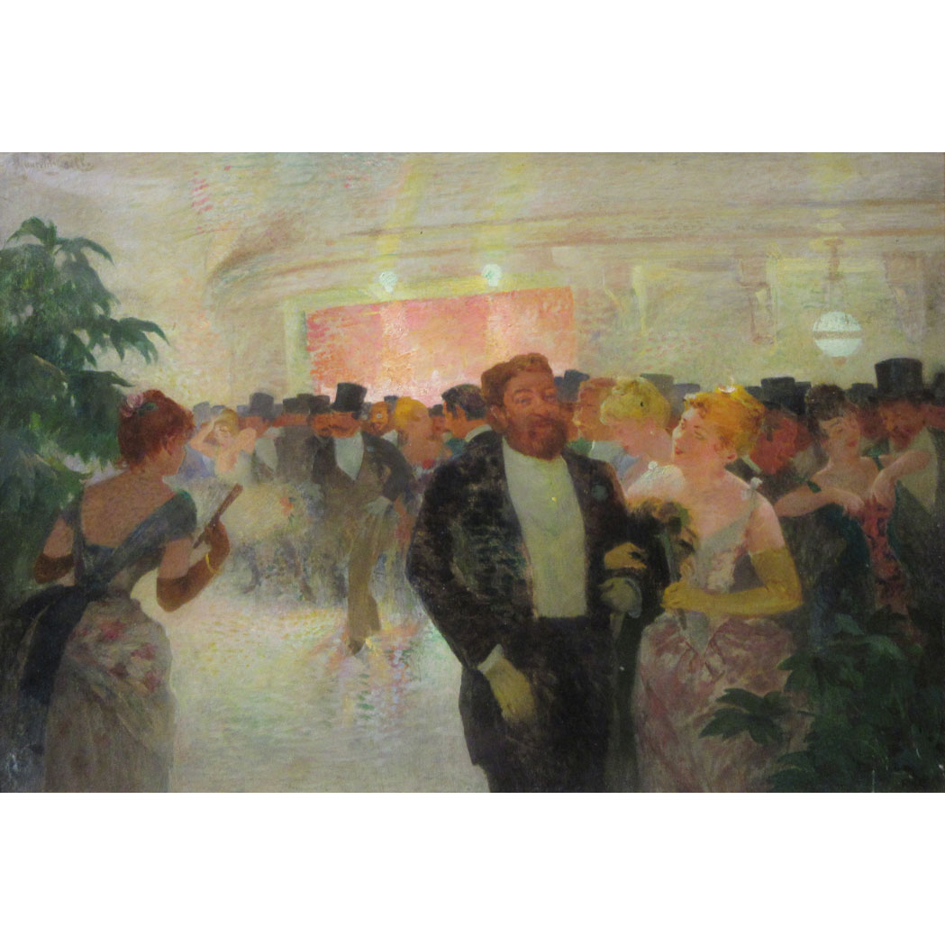 Appraisal: Lucien Laurent-Gsell French - Sortie du Bal Signed Laurent Gsell