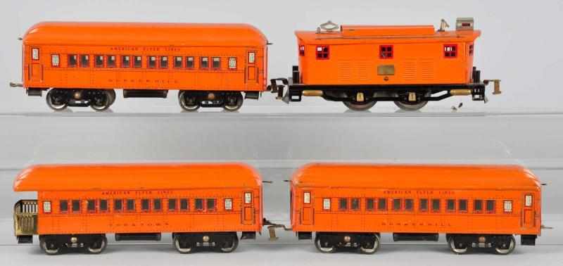 Appraisal: American Flyer Bunker Hill Passenger Train Set Description American Pre-war