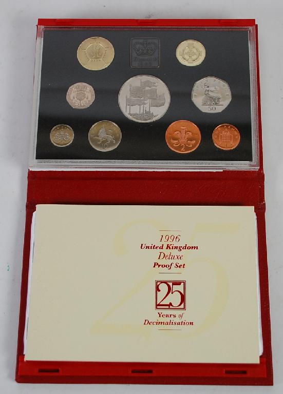 Appraisal: UNITED KINGDOM DELUXE PROOF COIN SET ' Years of Decimalisation'