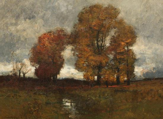 Appraisal: JOHN FRANCIS MURPHY American - AUTUMN LANDSCAPE signed and dated