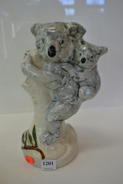 Appraisal: POTTERY KOALA GROUP