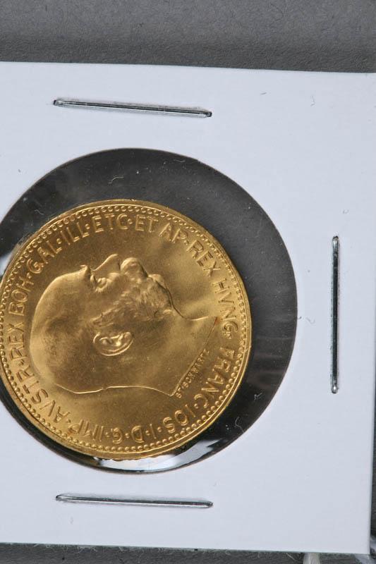 Appraisal: AUSTRIAN GOLD COIN Twenty Corona coin