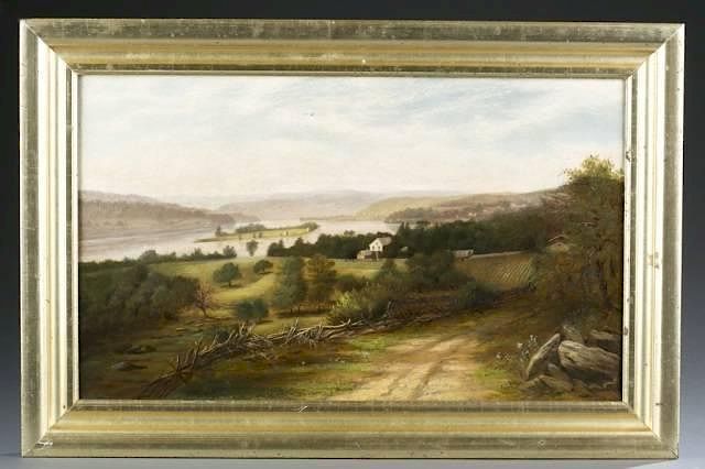 Appraisal: American landscape O c th c Unknown American Landscape with