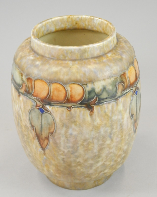 Appraisal: A Cranston pottery vase with tube lined decoration in the