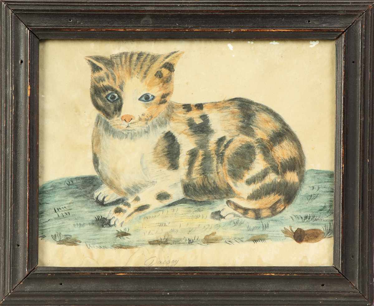 Appraisal: th Cent W C on Paper ''Daisy'' Period frame Condition