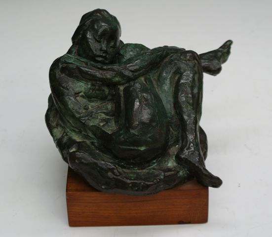 Appraisal: Barbara Tribe - Malinee on a Lilo bronze inscribed 'MALINEE