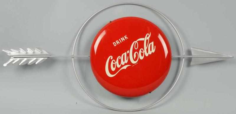 Appraisal: s Coca-Cola Button on Older Arrow Assembly Sometimes seen together