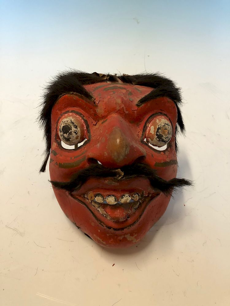 Appraisal: Indonesian Balinese Carved Mask Indonesian Balinese Carved Mask Approximate Dimensions