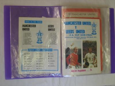 Appraisal: Twenty two programmes for memorable matches played by Leeds United