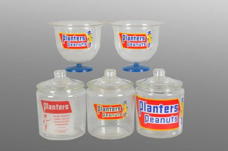 Appraisal: Lot of Assorted Planters Peanuts Containers Description s to s