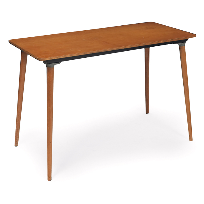 Appraisal: Charles and Ray Eames dowel leg console table Herman Miller