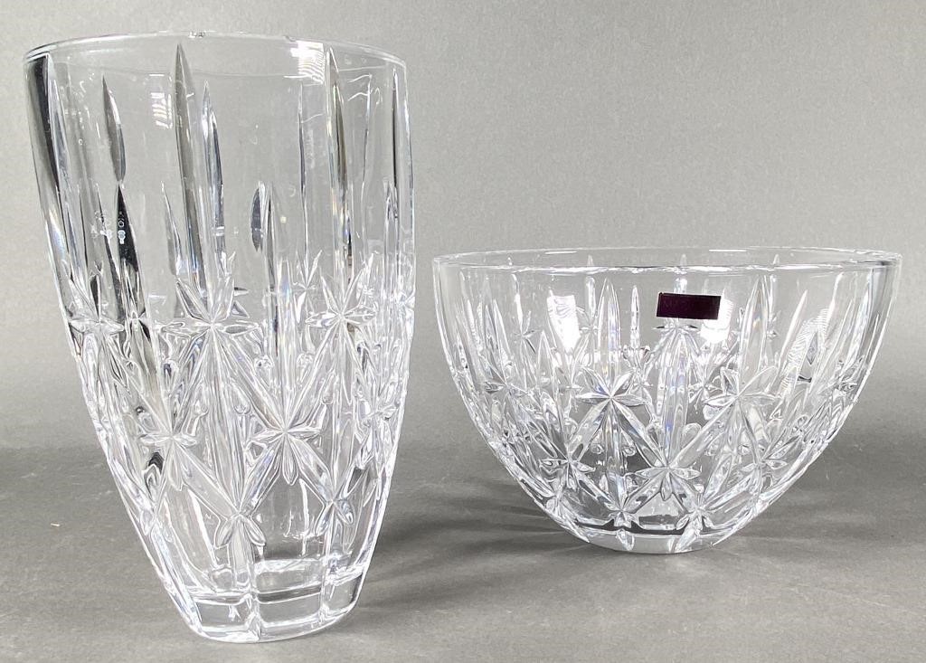 Appraisal: Two pieces of Waterford crystal for one money MARQUIS by