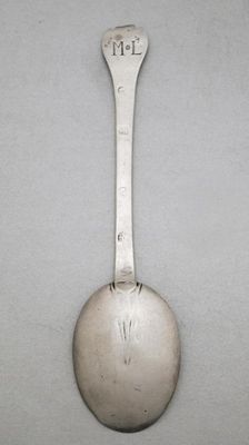 Appraisal: A late th century spoon scratched 'ML' maker Edward Lewis