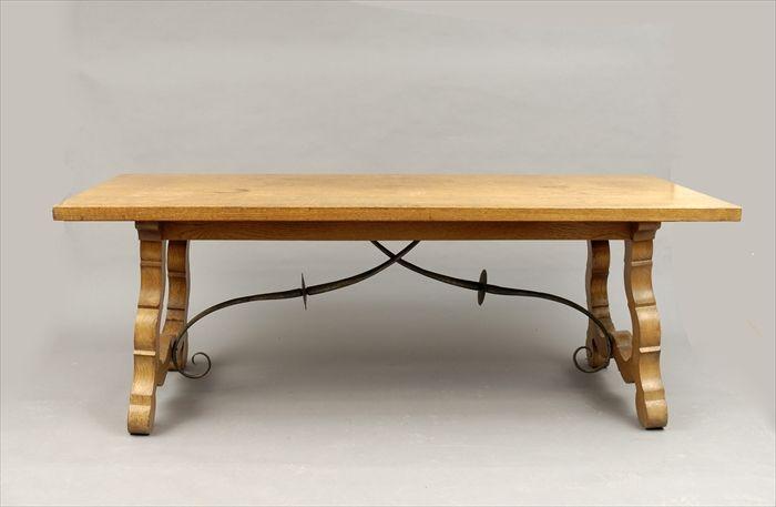 Appraisal: Spanish Baroque-Style Oak Center Table x x in