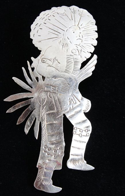 Appraisal: Armand American Horse Silver Mandan Dancer Slide Featured in this