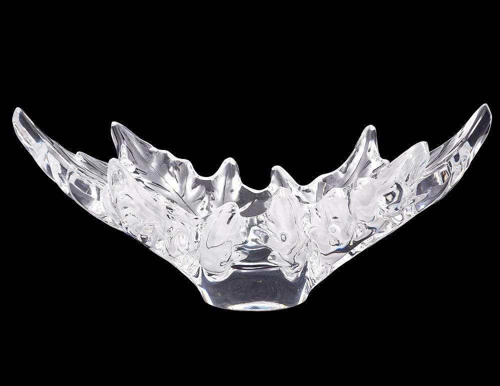 Appraisal: Lalique Crystal Champs-Elysees Bowl Lalique Champs-Elysees bowl originally designed in