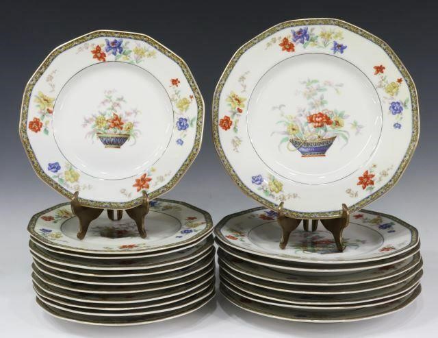 Appraisal: lot of French Limoges porcelain partial service Theodore Haviland in