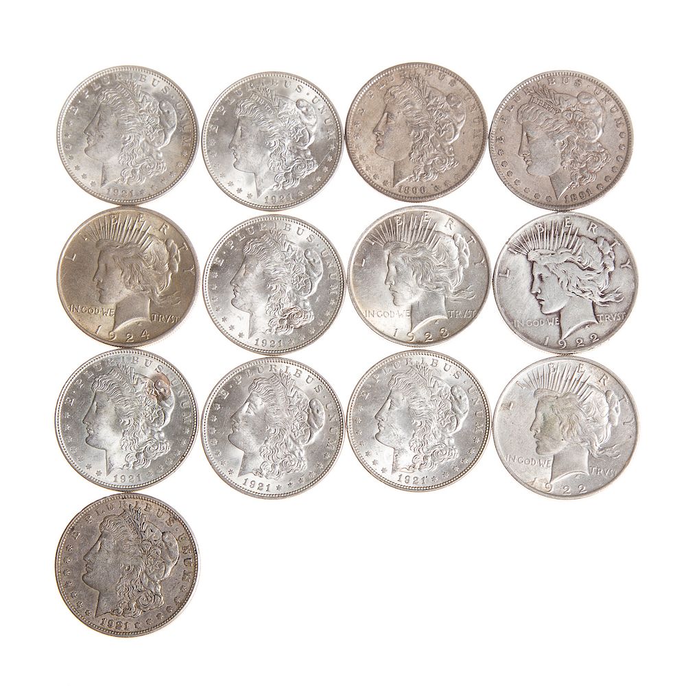 Appraisal: U S Silver Dollars XF XF - Morgans -AU AU