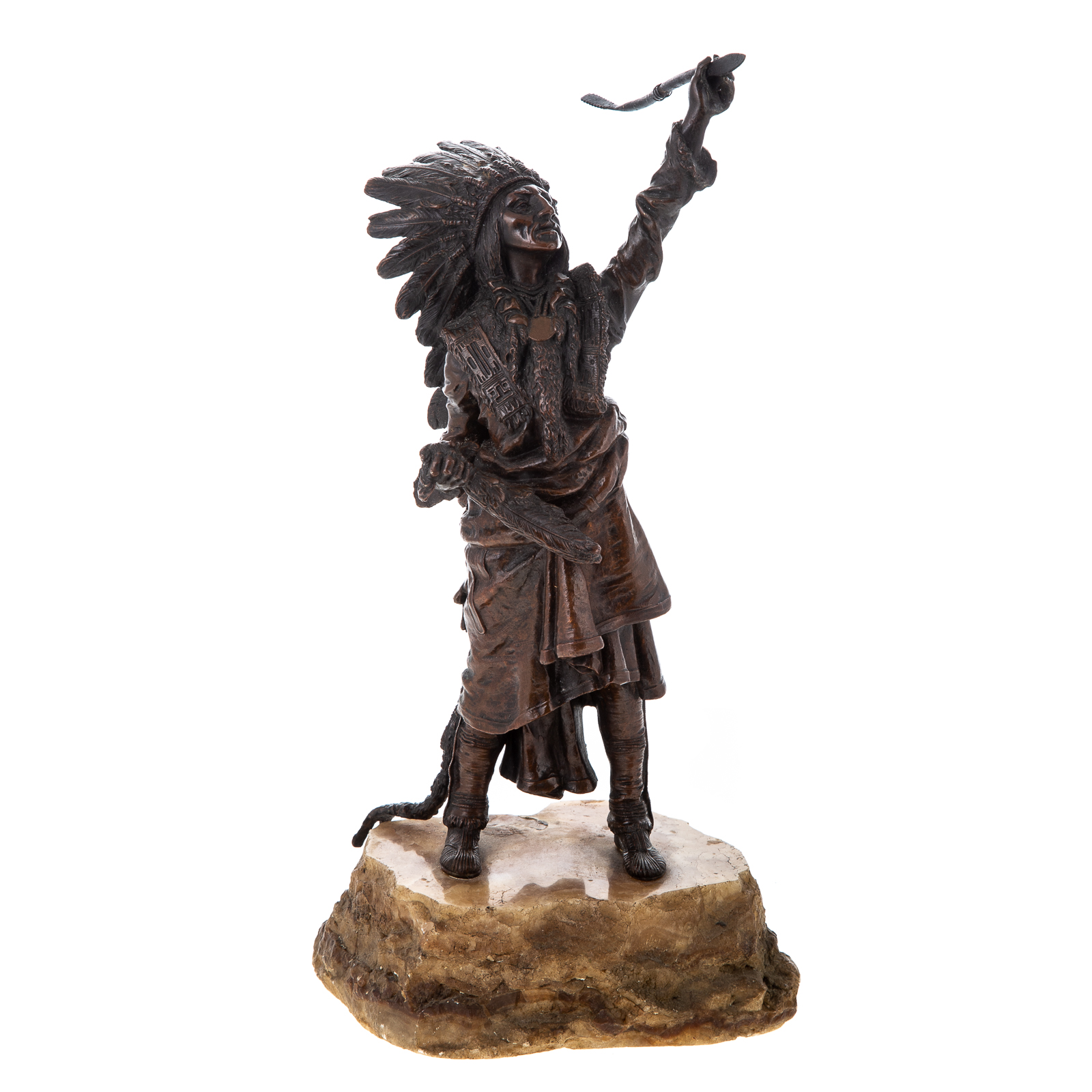 Appraisal: VIENNA BRONZE FIGURE INDIAN CHIEF First quarter- th century figure