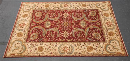 Appraisal: SHALIMAR India th century Burgundy ground ' x '