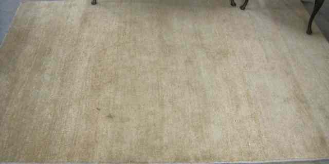 Appraisal: HAND KNOTTED ORIENTAL CARPET Indo-Gabbeh tribal having a plain unadorned