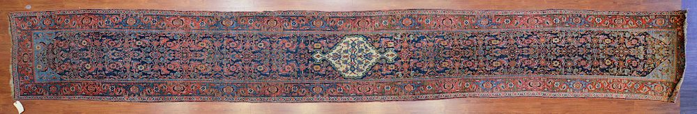 Appraisal: Antique Bijar runner approx x Persia circa Condition Ends reduced