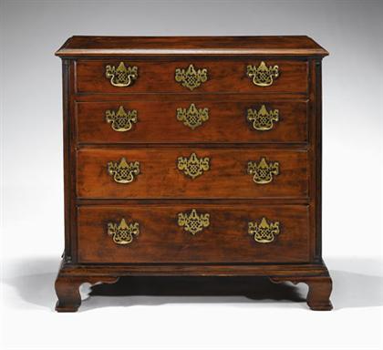 Appraisal: Chippendale mahogany four drawer chest philadelphia late th century Molded