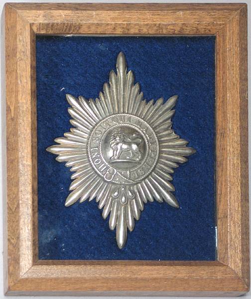 Appraisal: A British pre- officer's pouch badge for the th Worcestershire